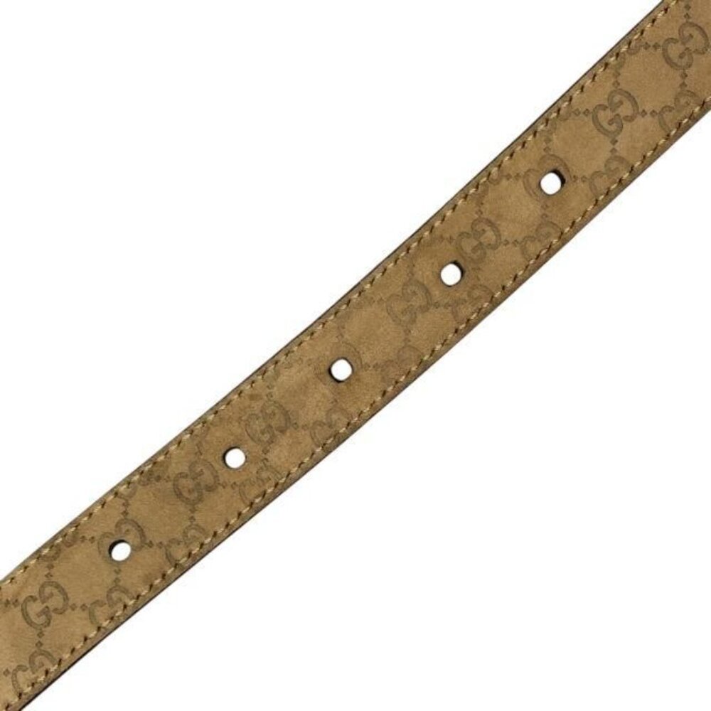 Gucci Belt Thin Belt Accessories Small Leather Pink Beige - Picture 9 of 9